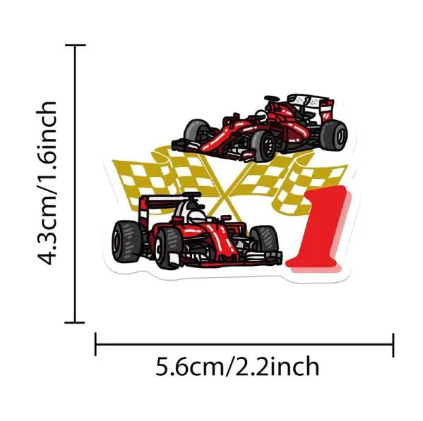 F1 Decal Stickers - Set of 50