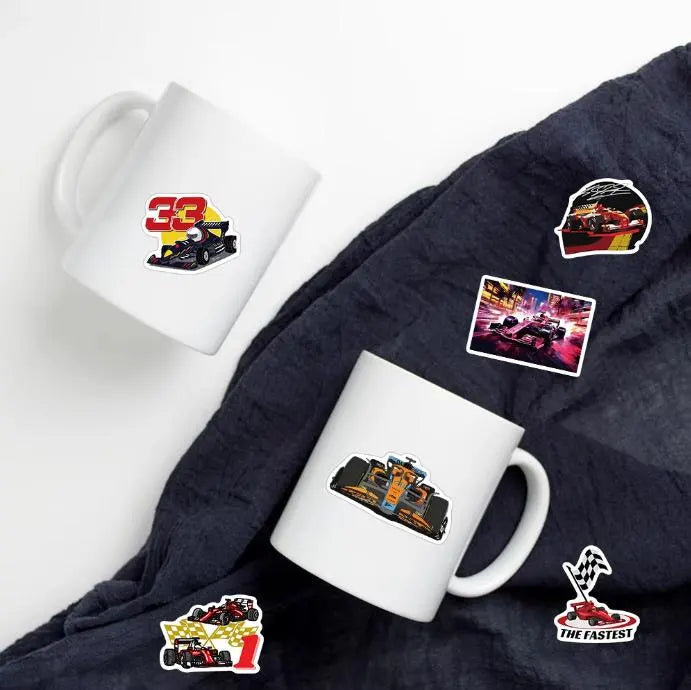 F1 Decal Stickers - Set of 50