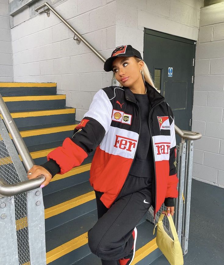 White Fеrrаri Vintage Jackеt