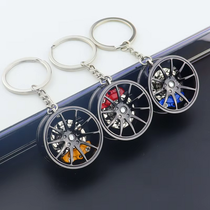 F1 Wheel Hub Keychain