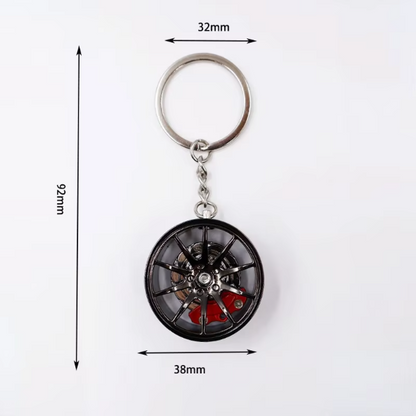 F1 Wheel Hub Keychain